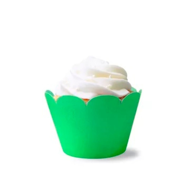 Saia de Cupcake Wrapper Verde Claro (40uni) - DaFesta