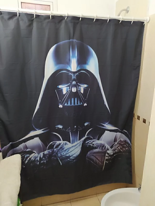 Cortina de baño personalizada de Dar Vader Star Wars