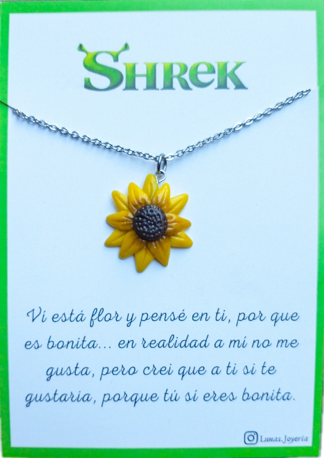 Collar Shrek girasol - Comprar en Lunas Joyería