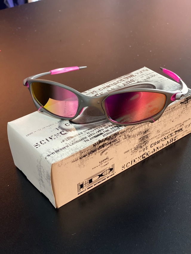 Óculos de Sol Oakley Juliet X Metal Lente Prizm Borrachinha Rosa