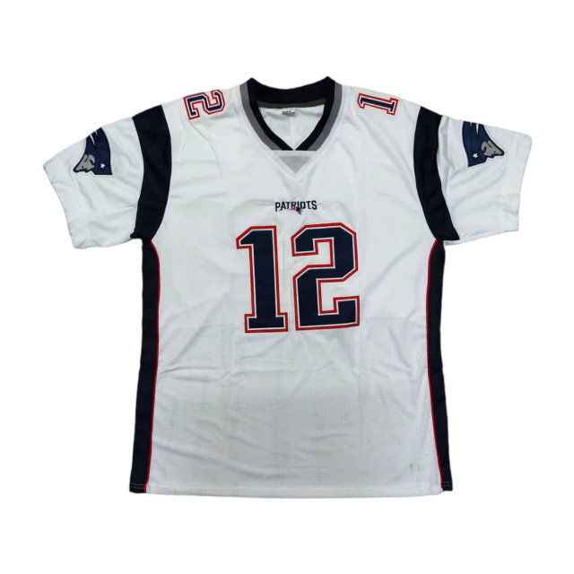 Escupir sobre torre Camiseta Casaca NFL New England Patriots 12 Brady