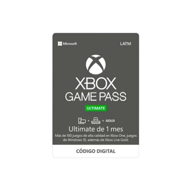 Compra Xbox Ultimate Game Pass 1 Mes Digital