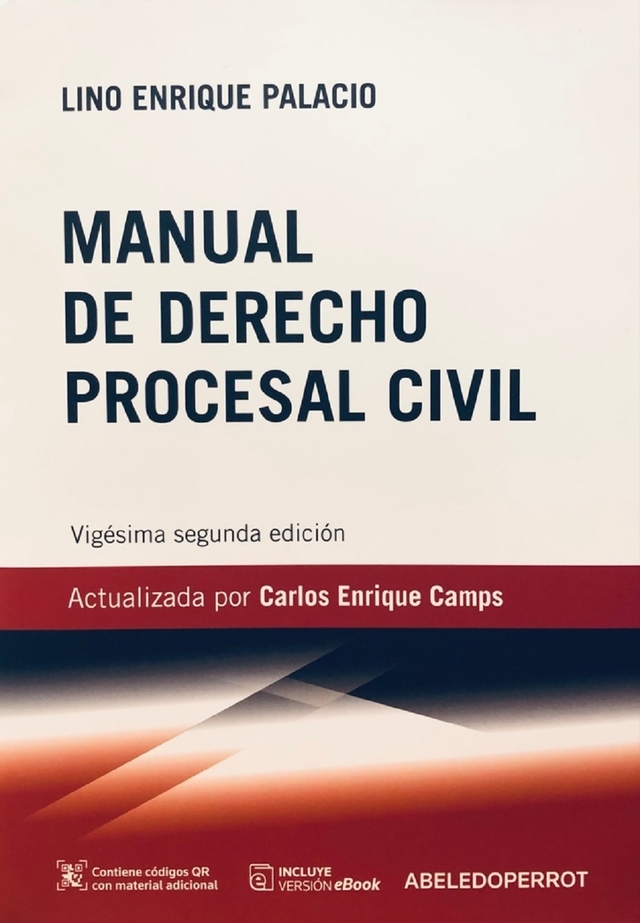 MANUAL DE DERECHO PROCESAL CIVIL Autor PALACIO Lino Enrique