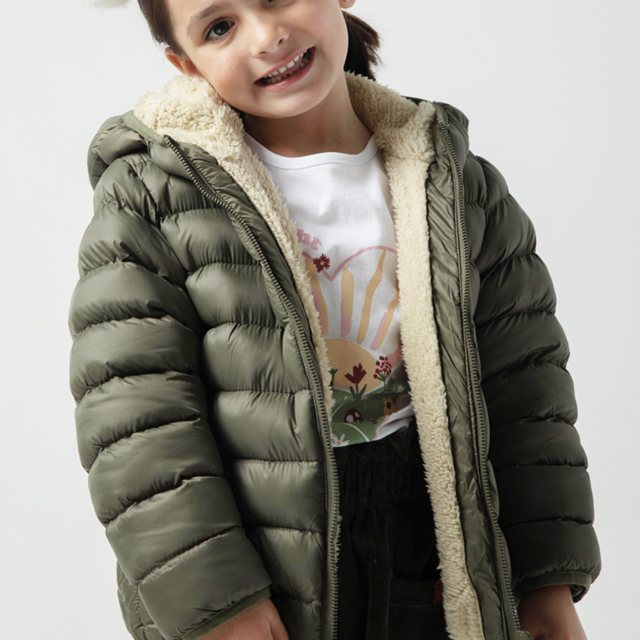 Campera con corderito Crayon - Bebe Alex Verde 2022