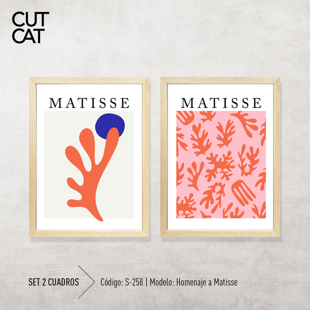 SET 2 CUADROS Homenaje Matisse | S-258