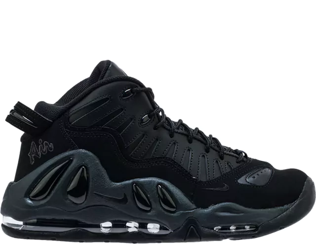 nike uptempo 97 black white