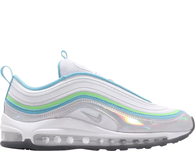 nike air max 97 women's iridescent white silver