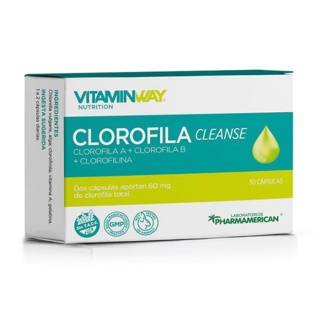 Clorofila Triple - 30 Cápsulas Vitamin Way