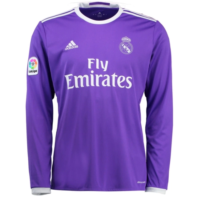 Camisa Manga Longa Real Madrid/Fora - 16/17 - Retrô
