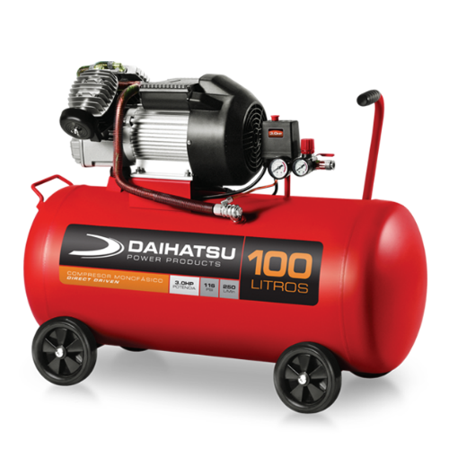 Compresor de aire directo monofásico de 100 Litros y 3 HP Daihatsu CV30100