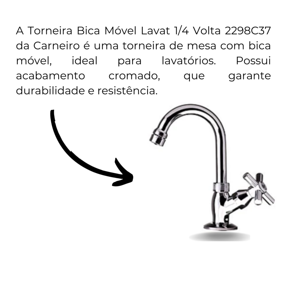 Torneira Bica Movel Lavat Volta C Carneiro