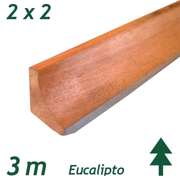 Meia cana de eucalipto 2 x 2 x 300cm