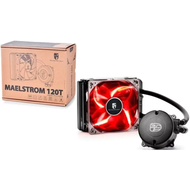 Water Cooler Deepcool Gamerstorm Maelstrom 120t Led Vermelho 120mm -  DP-GS-H12RL-MS120T-REDAM4