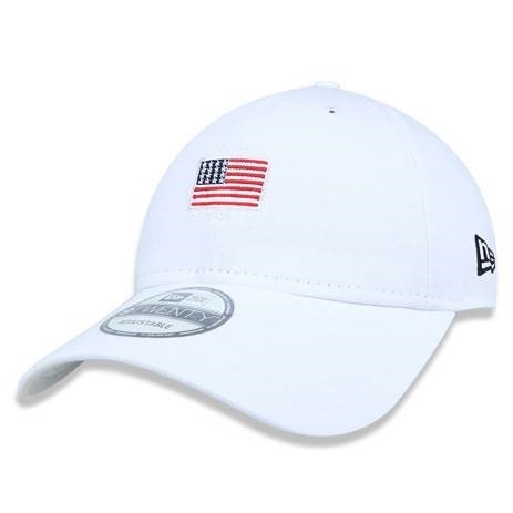 Boné New Era Dad Hat Bandeira USA Branco - Loja BHS