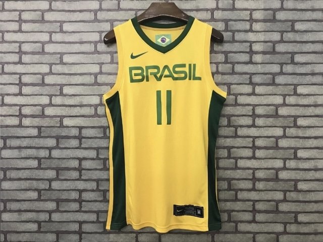 Regata Brasil Copa do Mundo de Basquete - China 2019 #11 Anderson Varejão ( AMARELA)