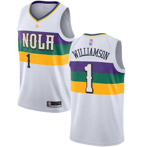 Youth New Orleans Pelicans Zion Williamson Nike White 2019/20 Swingman  Player Jersey - City Edition