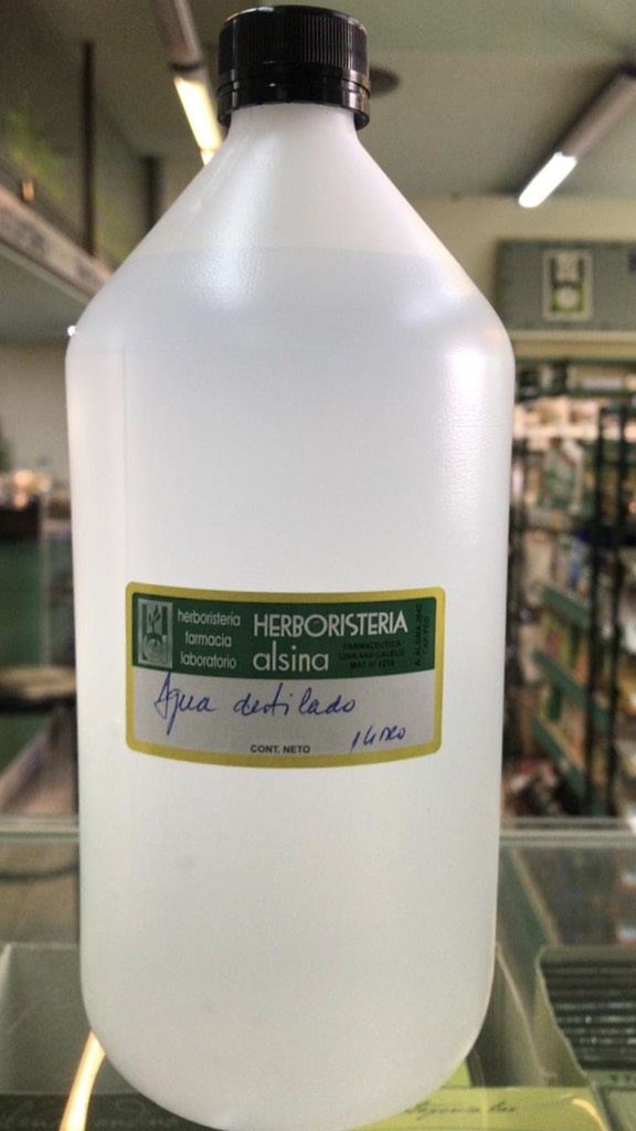 Agua destilada 1 litro - Herboristeria Alsina