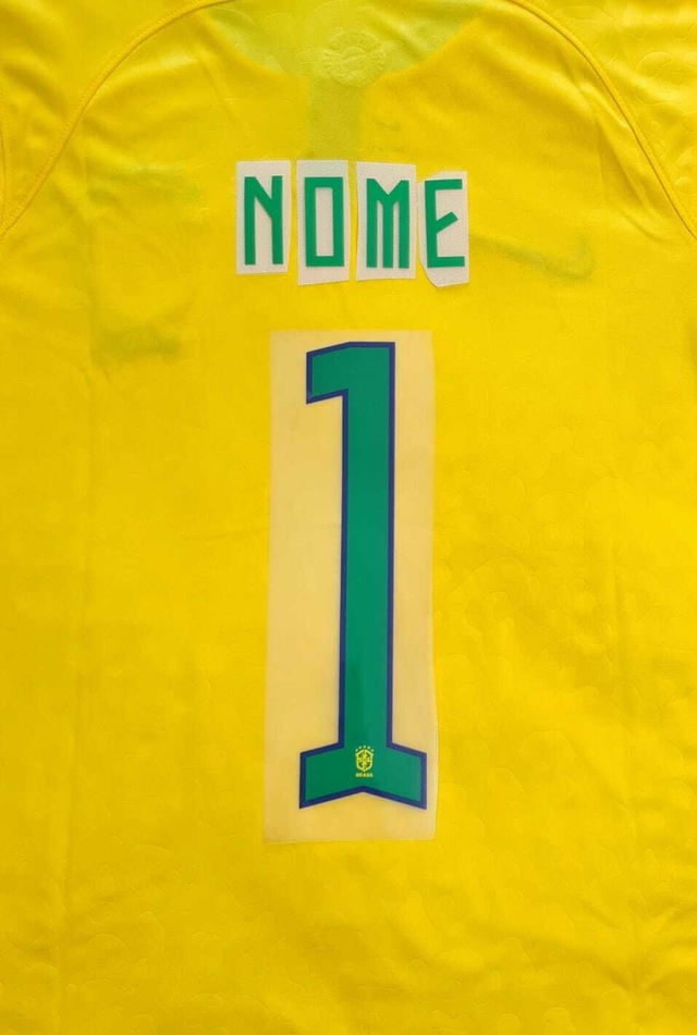Nome Número Personalização Camisa Brasil Seleção Brasileira Neymar Jr  Coutinho Vini Jr