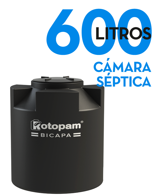 CAMARA SEPTICA 600 litros ROTOPAM (P/5-7 PER)0.97x1.12 (Hogar, Agua)