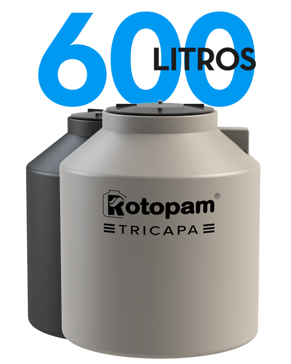 TANQUE ROTOPAM 600 litros Tricapa S/Flotante H 1.19x0.97 (Hogar, Agua)
