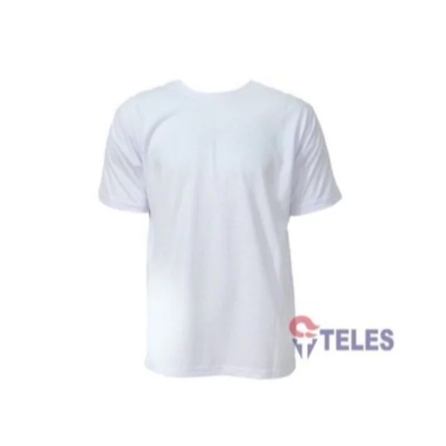 Camiseta Gola Careca Branca C/ Velcro QRA - Loja Teles