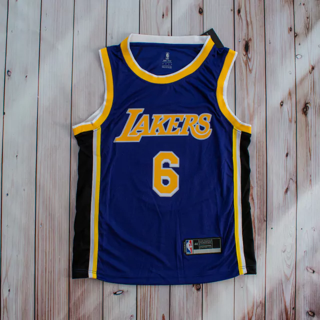 Camiseta de Juego LA Lakers #6 LeBron James Violeta 2022/23