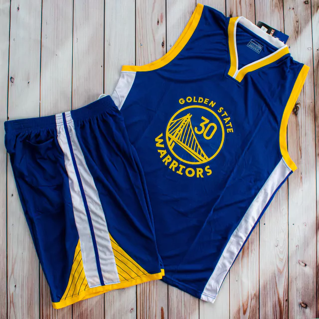 Conjunto Camiseta y Short de Golden State Warriors Curry 30 Azul