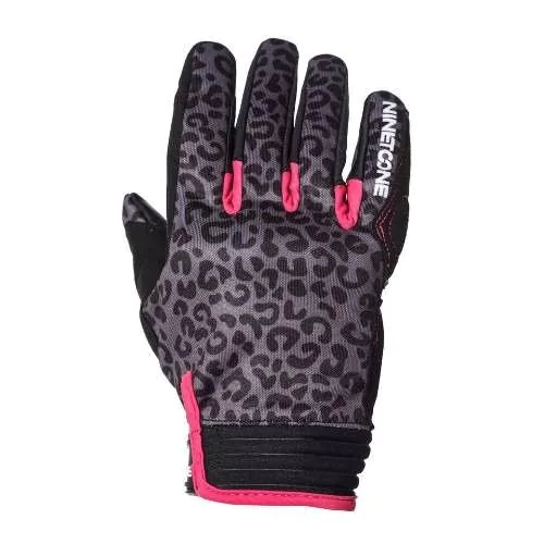 Guantes Moto Mujer Leopard Gris