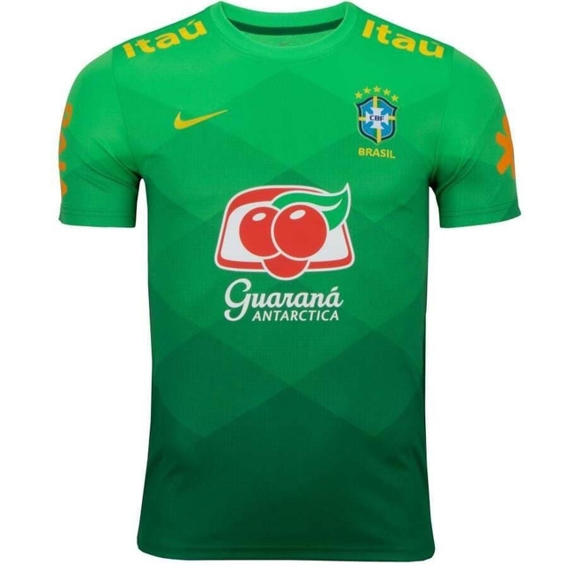 Camisa Seleção Brasileira Pré Jogo Verde 21/22