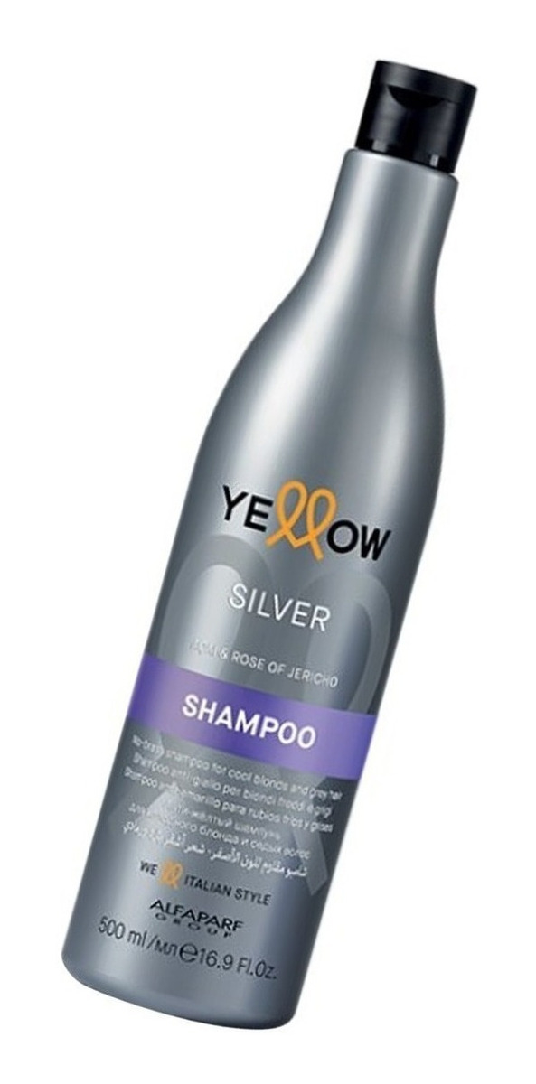 Yellow Shampoo Silver X 500 Ml Matizante Rubios Alfaparf