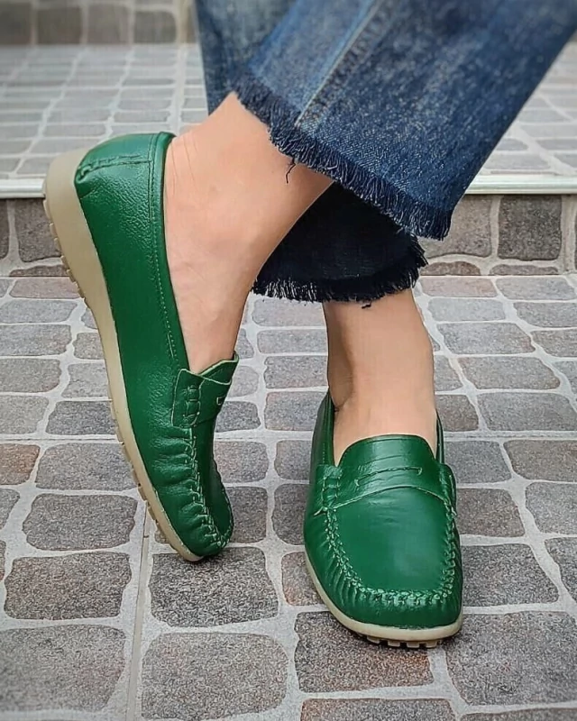 Mocasines Color Verde Scarpanno Zapatos