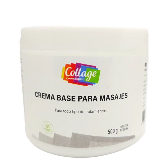 Universal ven paño Crema base para masajes Collage x 500gr - Distripelu