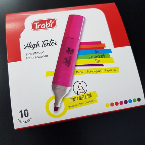 Resaltador Trabi High Texter Fluo Caja X