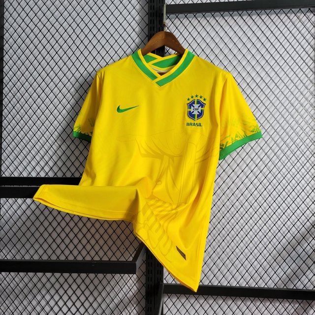 Camisa Seleção Brasileira Amarela Rio 22/23 Torcedor Masculina