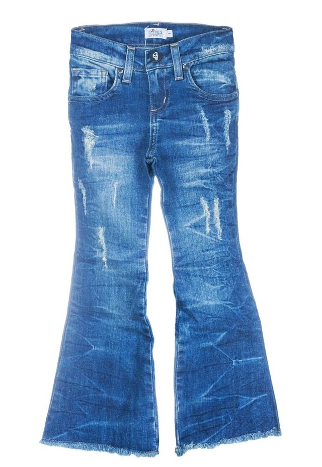 Calça Flare Infantil Jeans Mini Us - Vim Vi Venci