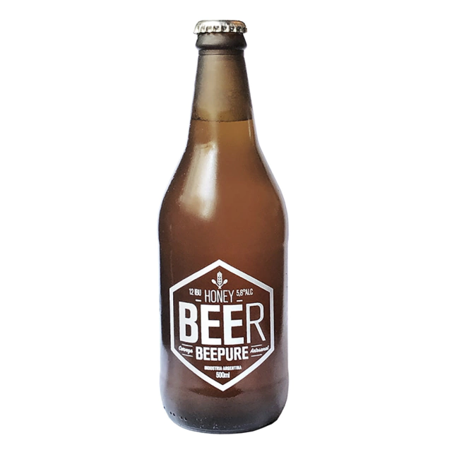 Cerveza artesanal HONEY BEER BEEPURE x500ml