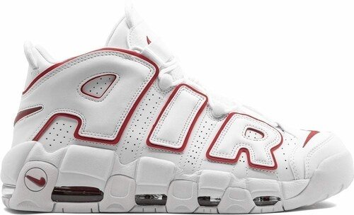 Uptempo nike red and white