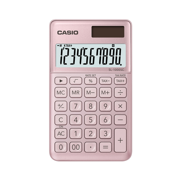 Calculadora Casio SL-1000 Tw Pk Rosa - Librería Guido