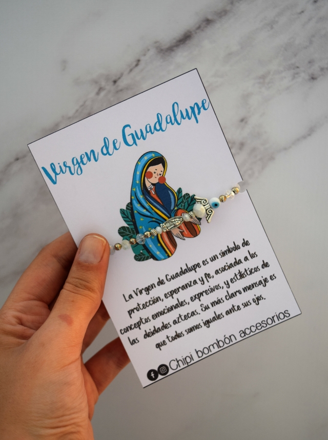 Pulsera Virgen de Guadalupe - Chipi Bombón Accesorios
