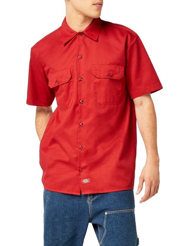 Camisa Dickies Short Sleeve Work Shirt ENGLISH RED
