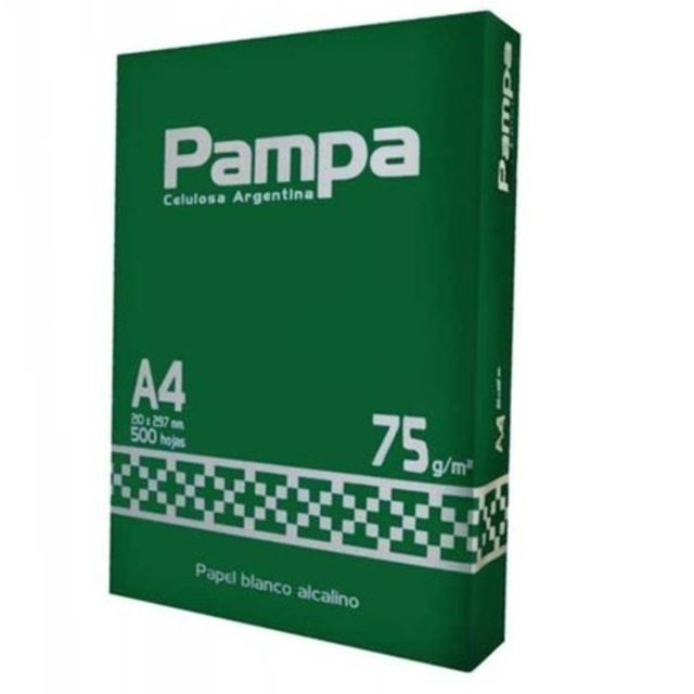 Resma Pampa A4 75 grs - Librerías y Jugueterías Lader