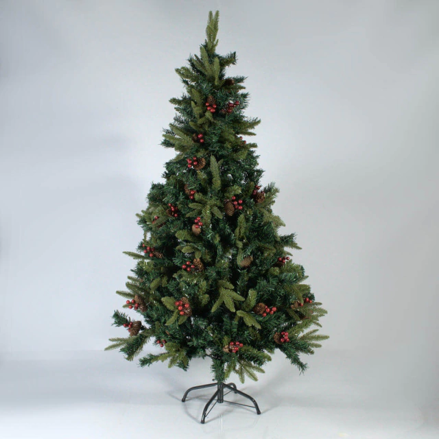 Árvore de Natal 150 cm 460 Galhos com Berry