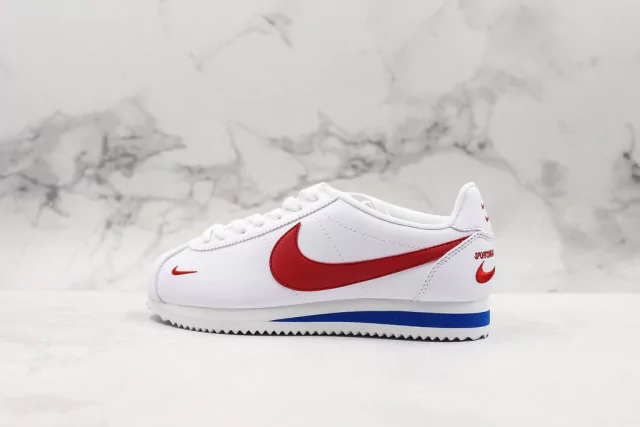 Nike Classic Cortez Leather 'White Red' - DAIKAN