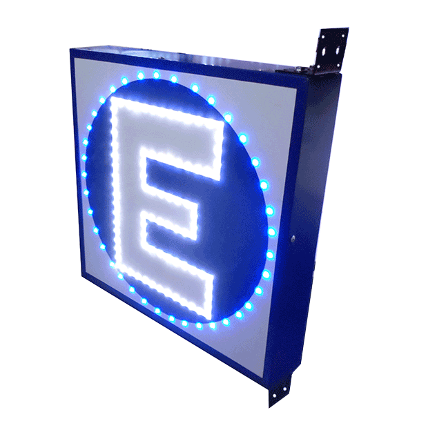 Comprar Carteles LED Estacionamiento 60x60cm en PlayLed