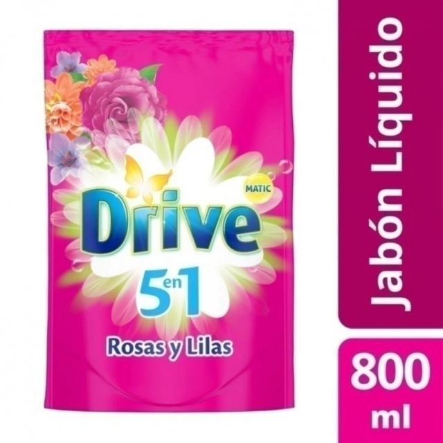 DRIVE JABÓN LIQUIDO ROSAS Y LILAS X 800ML