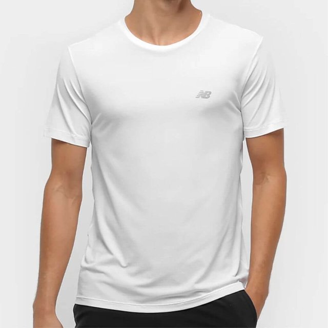 Camiseta New Balance Performance Branca Masculino