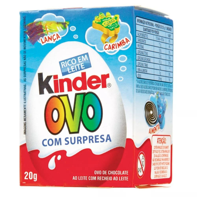 Tenho 39 anos e recebi um ovo Kinder no dia da criança. O que