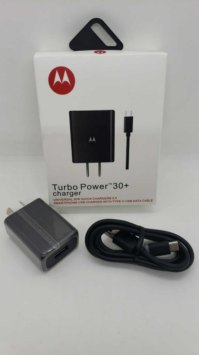 Cargador Turbo Power 15 Motorola Tipo C Moto G6 G7 G7 Plus