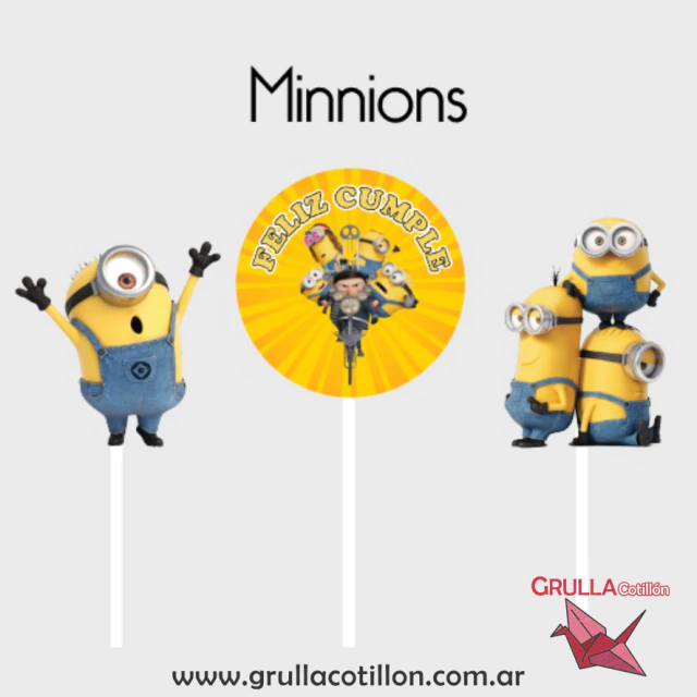 Cake Topper X Minion Comprar En Grulla Cotill N