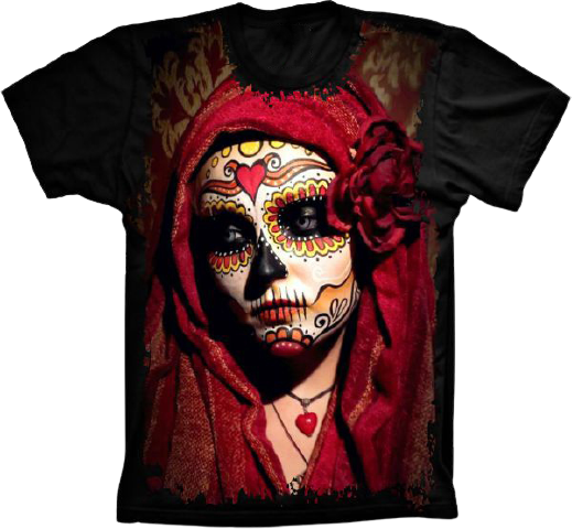 Camiseta Caveira Mexicana III - Bicho da Lata